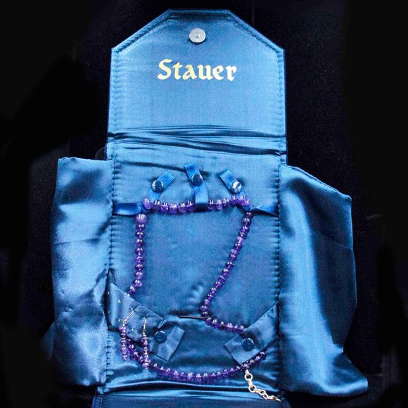 lusso amethyst necklace stauer